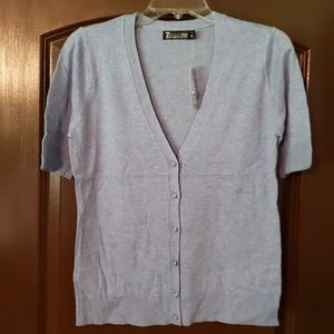 7th Avenue short sleeve cardigan